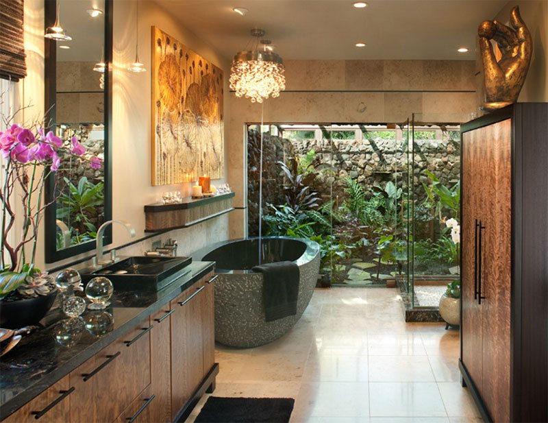 25 Inviting Tropical Bathroom Design Ideas Home Design Lover