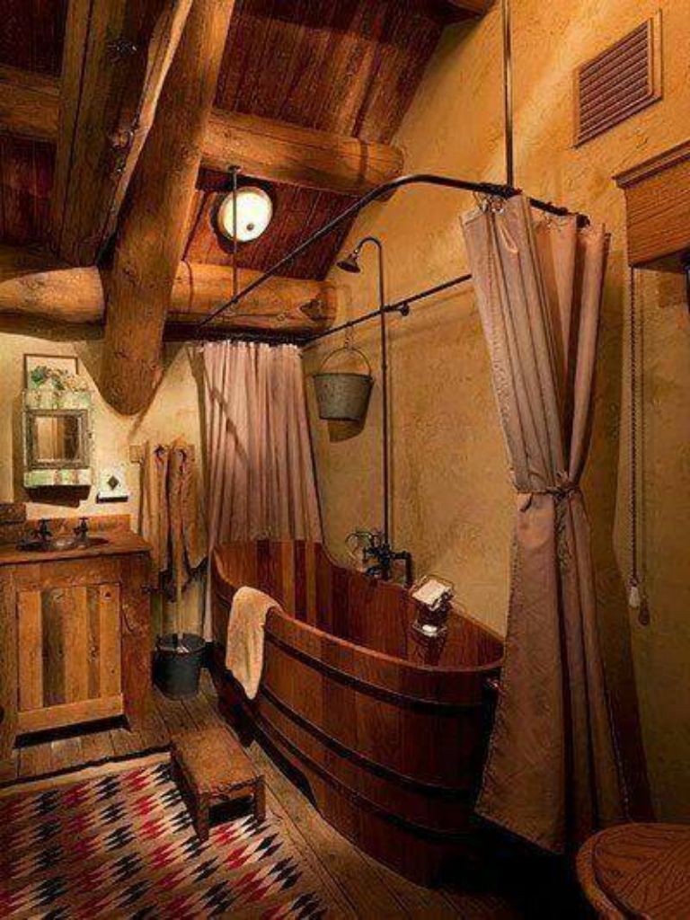 Western Bathroom Decor 31+ Impressive DIY Rustic Farmhouse Bathroom
