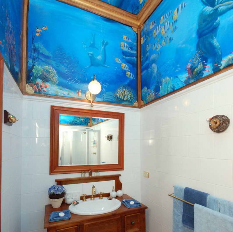 under the sea bathroom decor with wall ceramic Beach Theme Bathroom