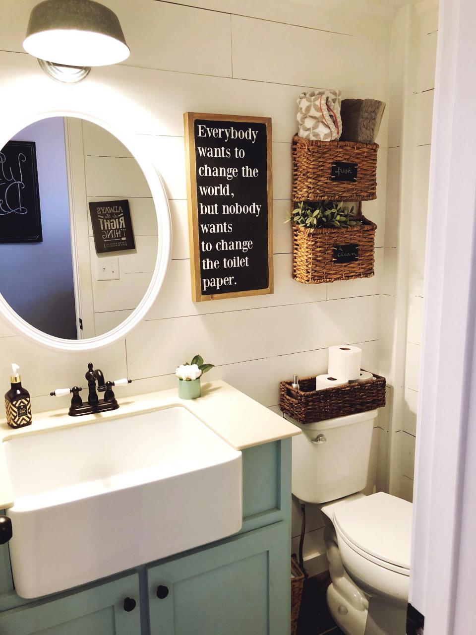 Everybody Wants to Change the World Etsy Small bathroom decor
