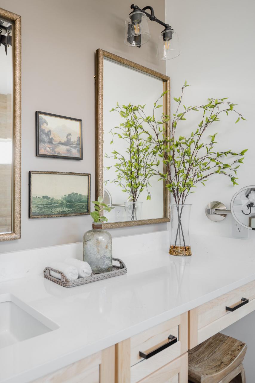 Organic and Earthy Master Bathroom — Sara Lynn Brennan Interiors