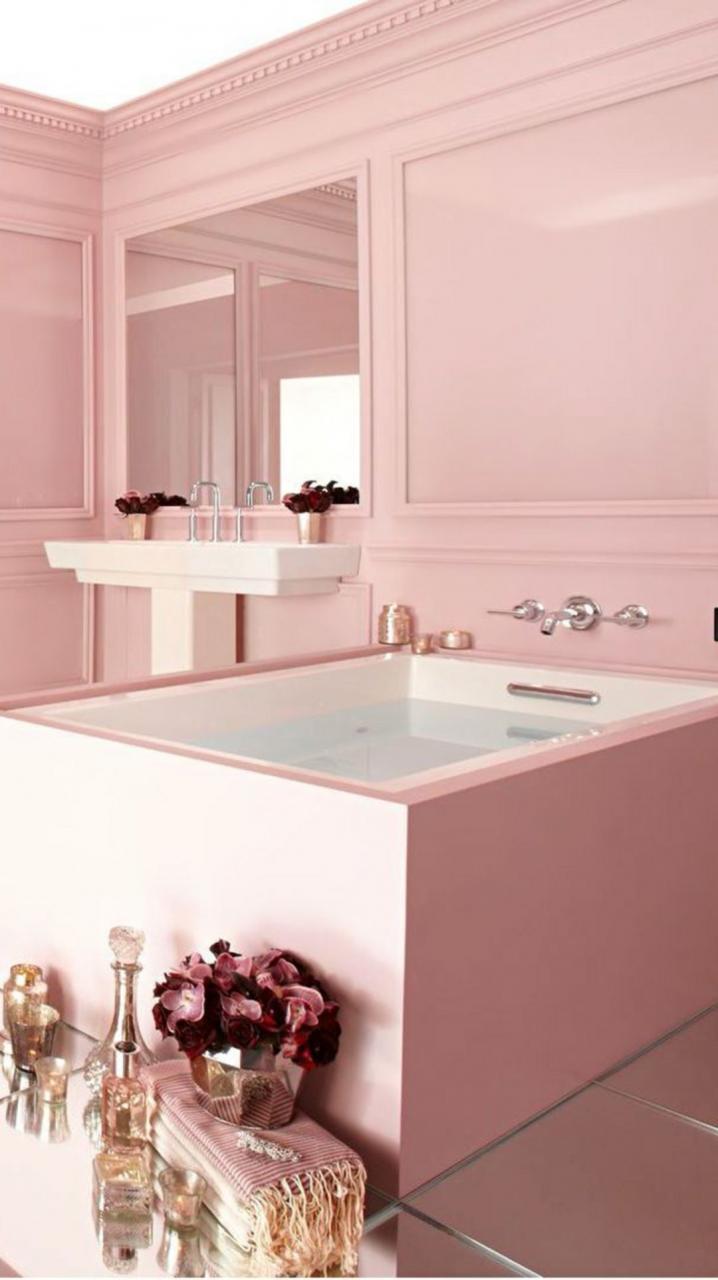 10+ Pink Bathroom Decor Ideas DECOOMO