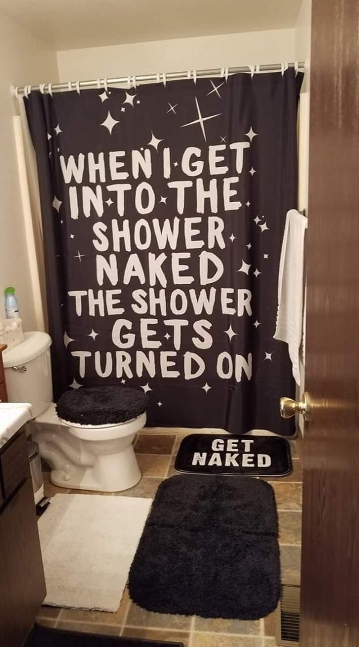 Pin by Tabatha Serrano on Life Funny shower curtains, Funny bathroom