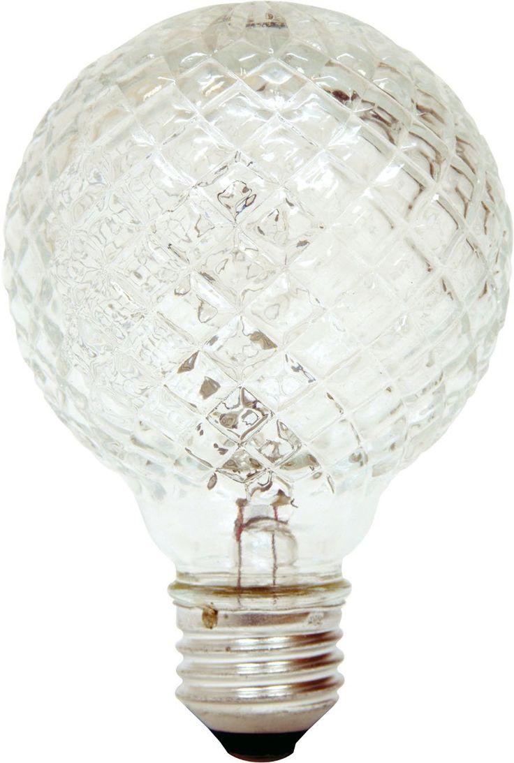 GE Lighting 16774 40Watt Halogen Faceted G25 Vanity Light Bulb, 1Pack