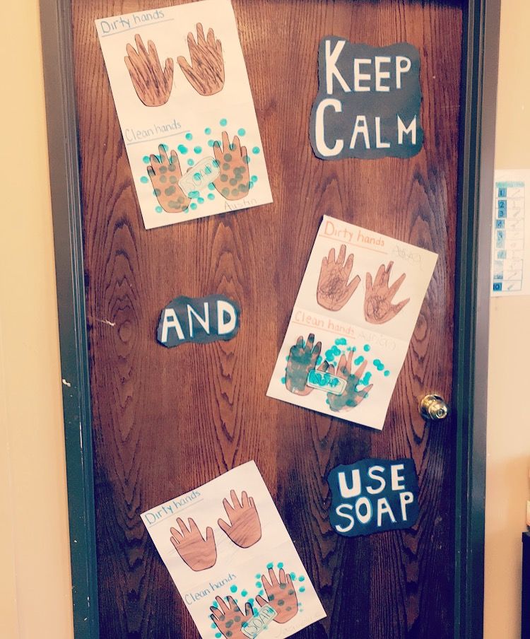 Bathroom door decor for life skills/self help teachers. Life skills