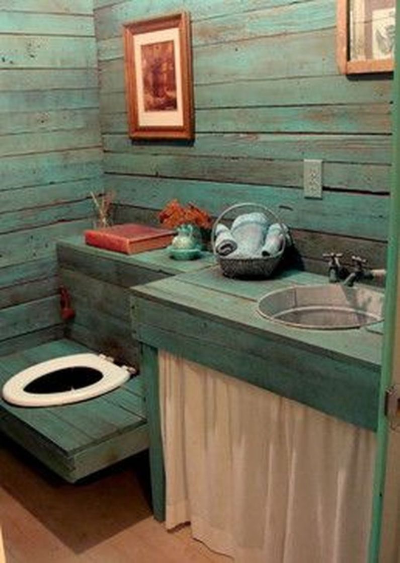 Cool Cottage Bathroom Design Ideas 08 Outhouse bathroom, Cottage