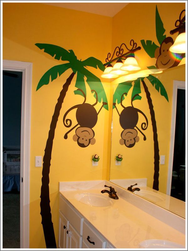 Image result for monkey bathroom Jungle bathroom, Monkey bathroom