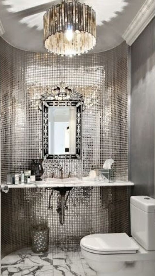 30 Cute Silver Bathroom Wall Decor Home, Family, Style and Art Ideas