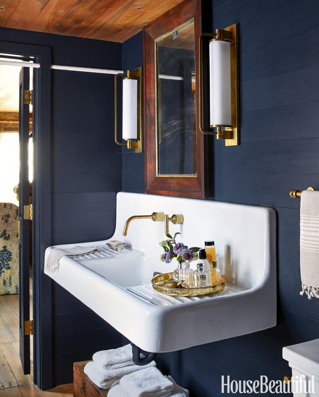 22 Bathroom Paint Color Ideas to Steal for a Quick Upgrade Blue