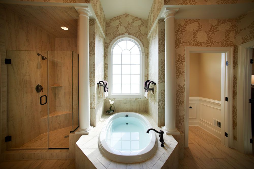 The Clifton Park Master Bathroom with Tub Beautiful master bathrooms