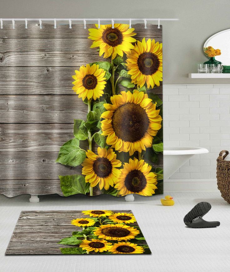 sunflower bathroom decor Modern Interior Design