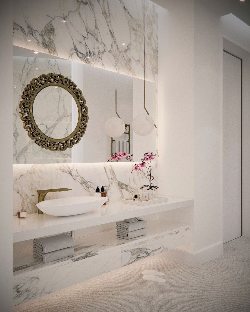 And Glamorous Bathroom Decoration Ideas Elegant bathroom