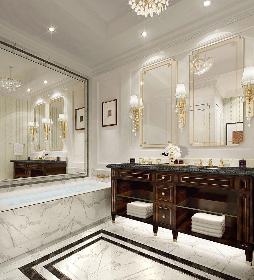 Luxury Hotel Bathroom Design Ideas Cleo Desain