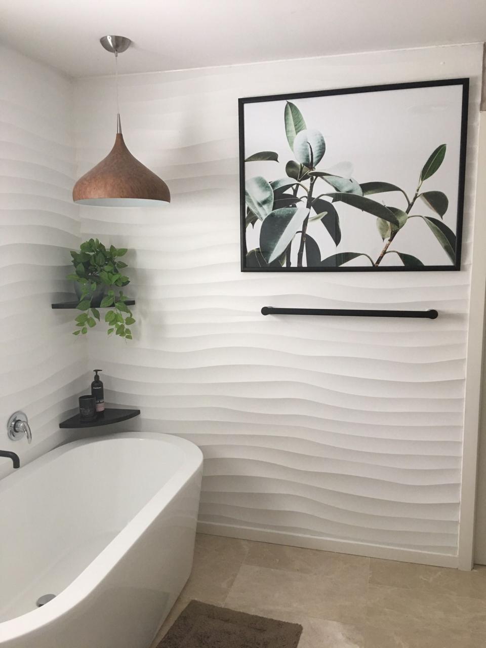 Dunes as Bathroom Feature Wall 3d wall panels, Bathroom feature wall