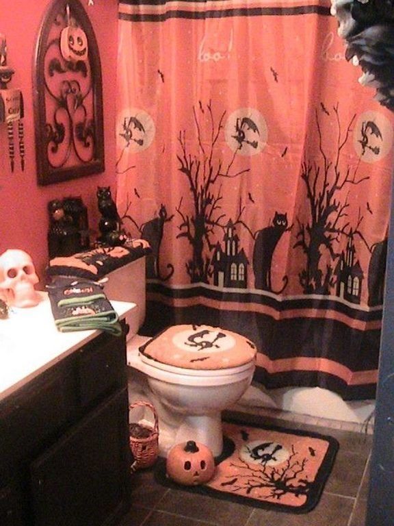 halloween bathroom decor Halloween bathroom, Halloween bedroom