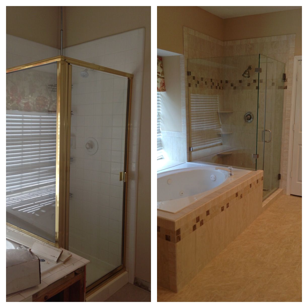 Before & After 1990's style to 2000's style Bathrooms remodel