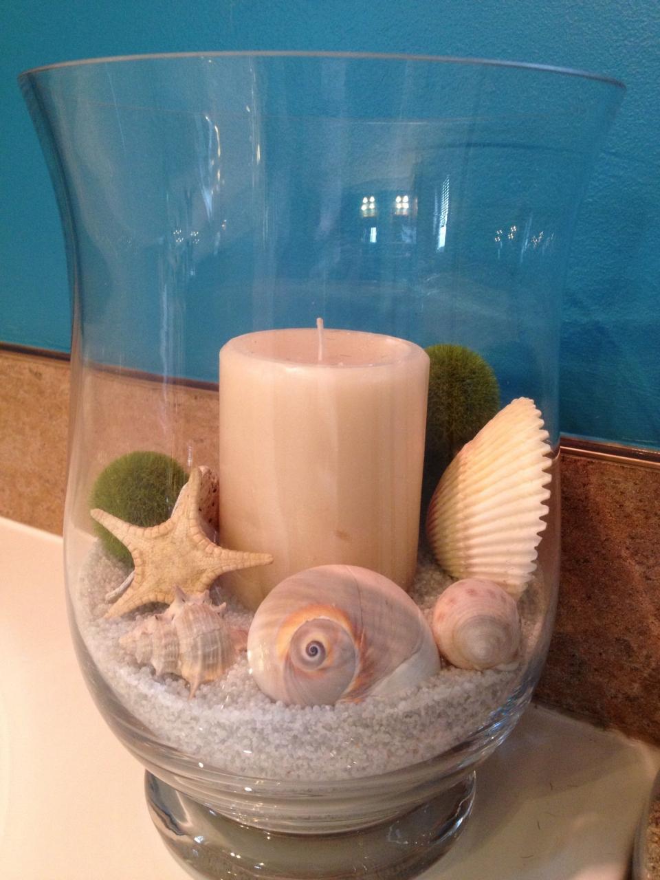 Seashell Bathroom Decor Ideas 20 Bathrooms With Glass Countertop