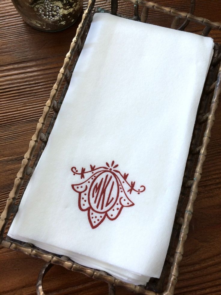 Monogram Paper Guest Hand Towels Paper guest towels, Guest hand