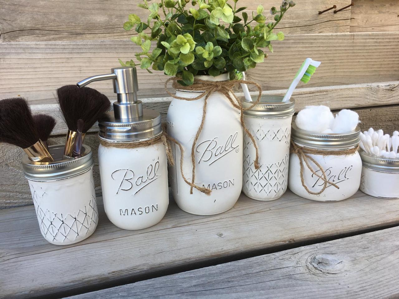 Mason Jar Bathroom Set SBATHNOR