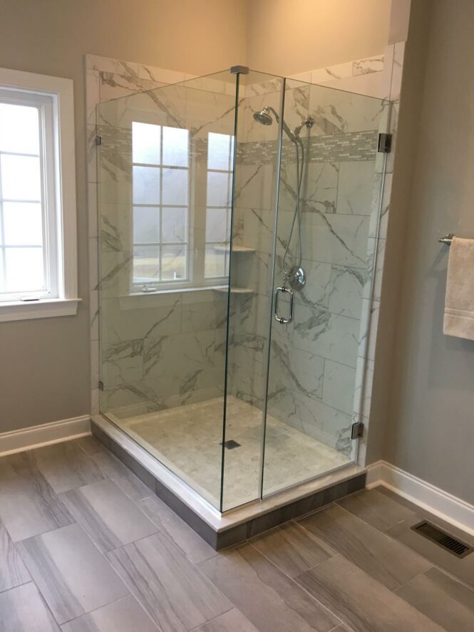 Maryland Frameless Showers Installation. Frameless shower doors
