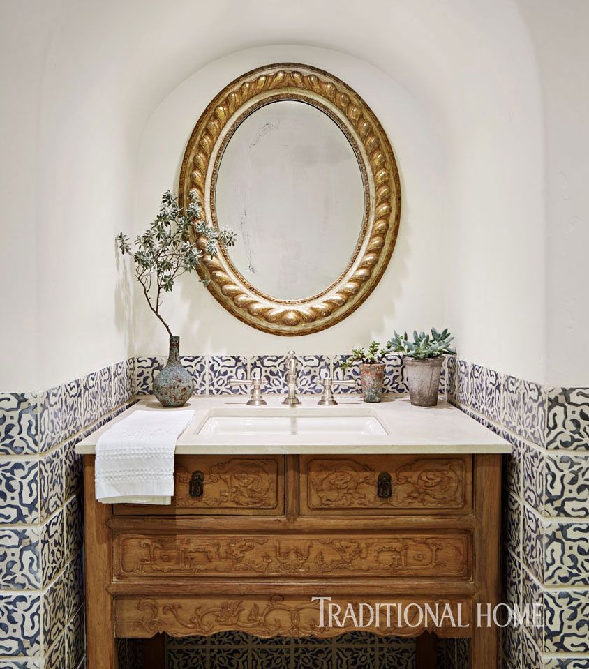 Before and After Elegant Desert Home Neutral bathroom decor