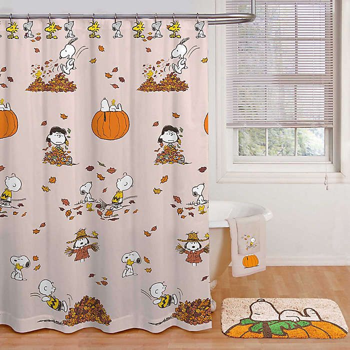 on Facebook It's cute Snoopy shower curtains like