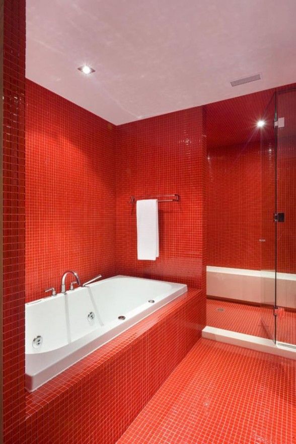 minimalist bathroom Bathroom red, Tile bathroom, Bathroom design