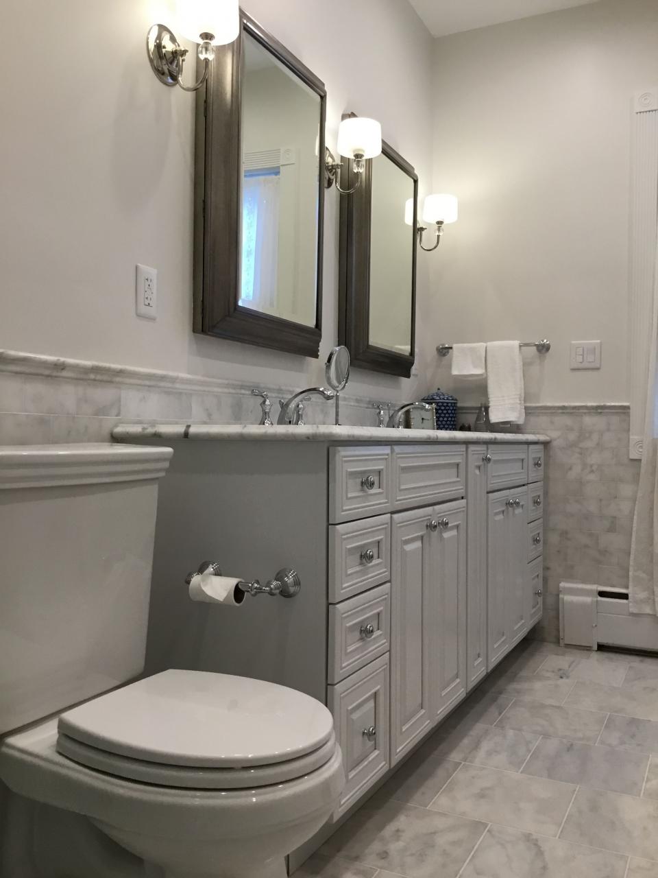 Master Bath Remodel by Lowes Restoration Hardware Medicine