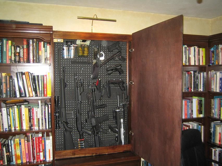 Image Hidden Gun Storage, Weapon Storage, Secret Storage, Dvd Storage