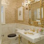 Interior Design Pinspiration The Glamorous Life Gold bathroom