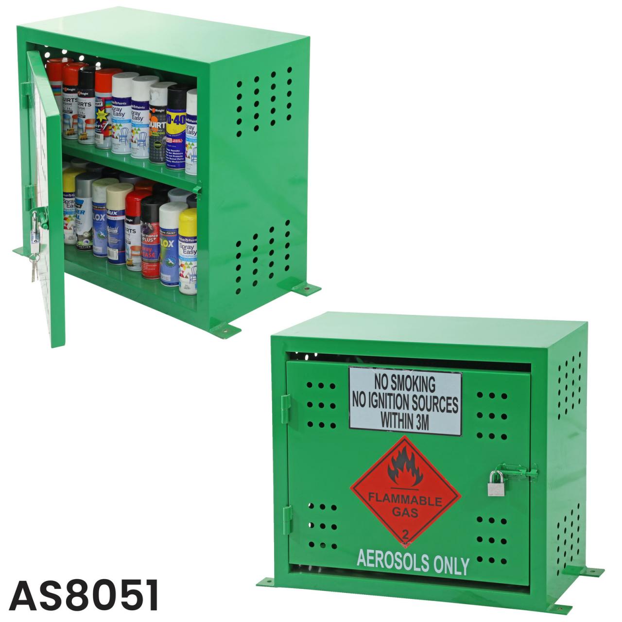 Aerosol Storage Cages with Lockable Doors MHA Products