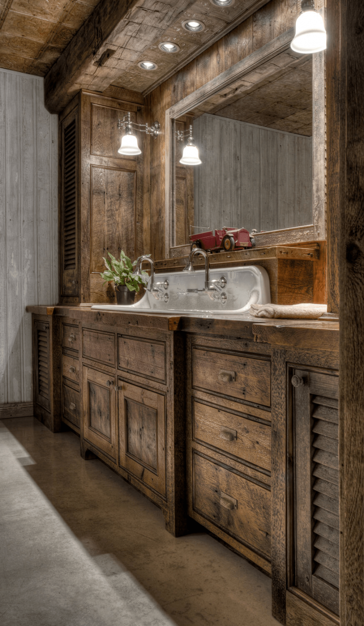 37 Amazing Rustic Barn Bathroom Decor Ideas MAGZHOUSE