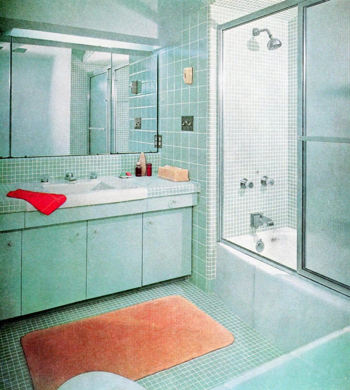36 vintage 1950s bathroom tile design ideas Click Americana