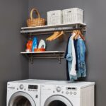 Laundry Room Shelves With Hanging Rod bmpsimply