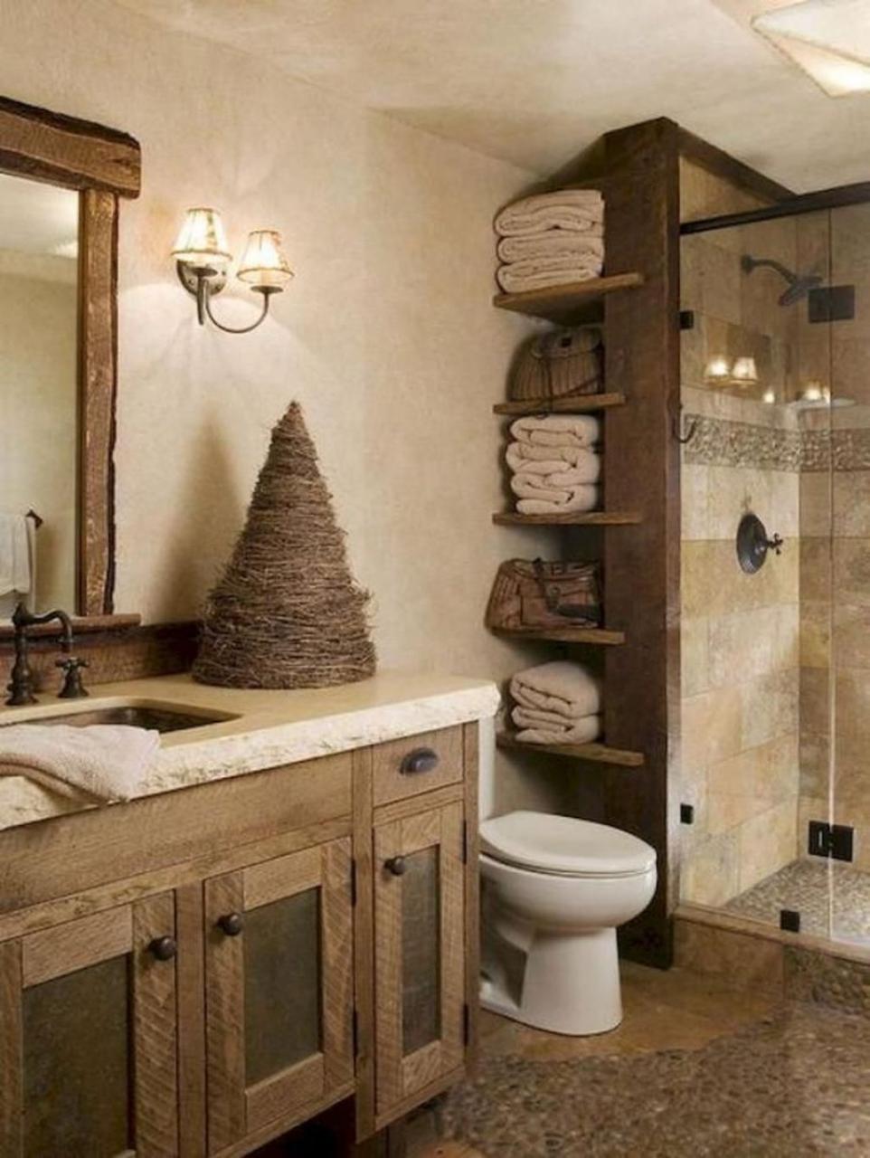 48 Awesome Country Mirror Bathroom Decor Ideas