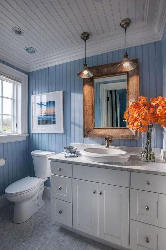 Fascinating Blue Bathroom Ideas to Update Your Bathroom Color