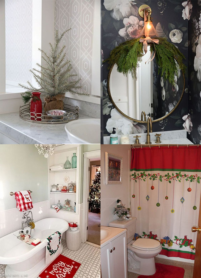 Bathroom decorating ideas for Christmas