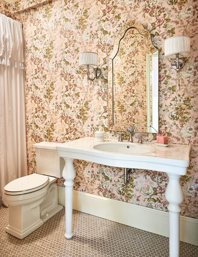 22+ Floral Bathroom Designs, Decorating Ideas Design Trends Premium