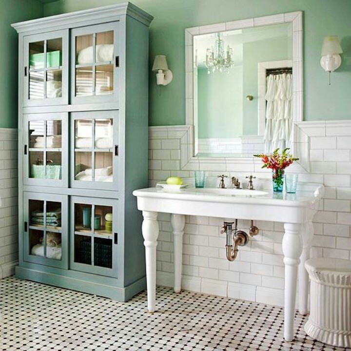 Mint Colored Bathroom Interiors By Color