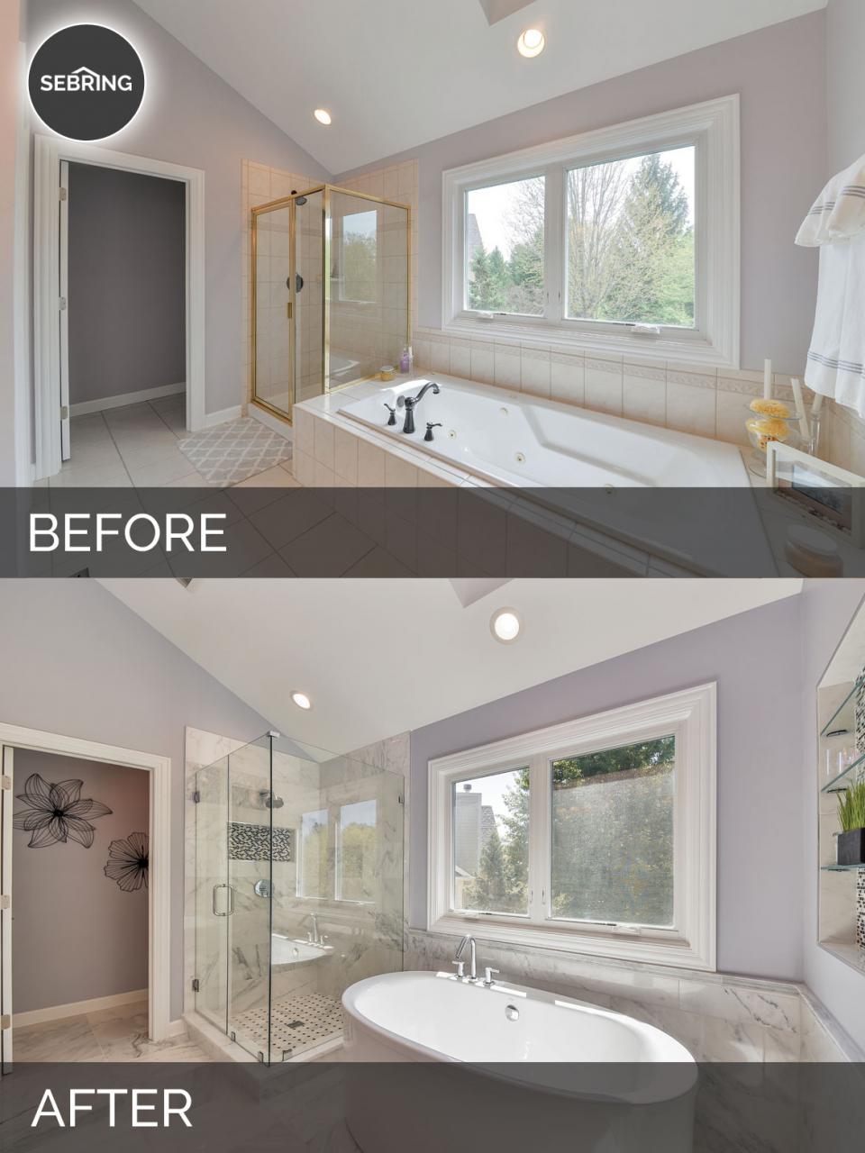 Doug & Natalie's Master Bath Before & After Pictures Home Remodeling