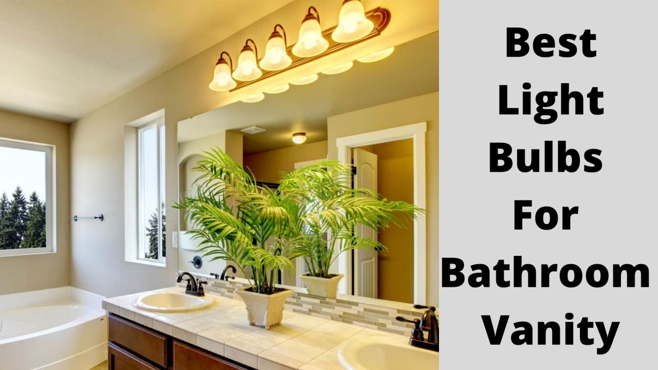 6 Best Light Bulbs For Bathroom Vanity Review 2021