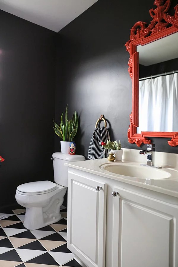 Black Bathroom Walls How to Use Black Paint in the Home POPSUGAR