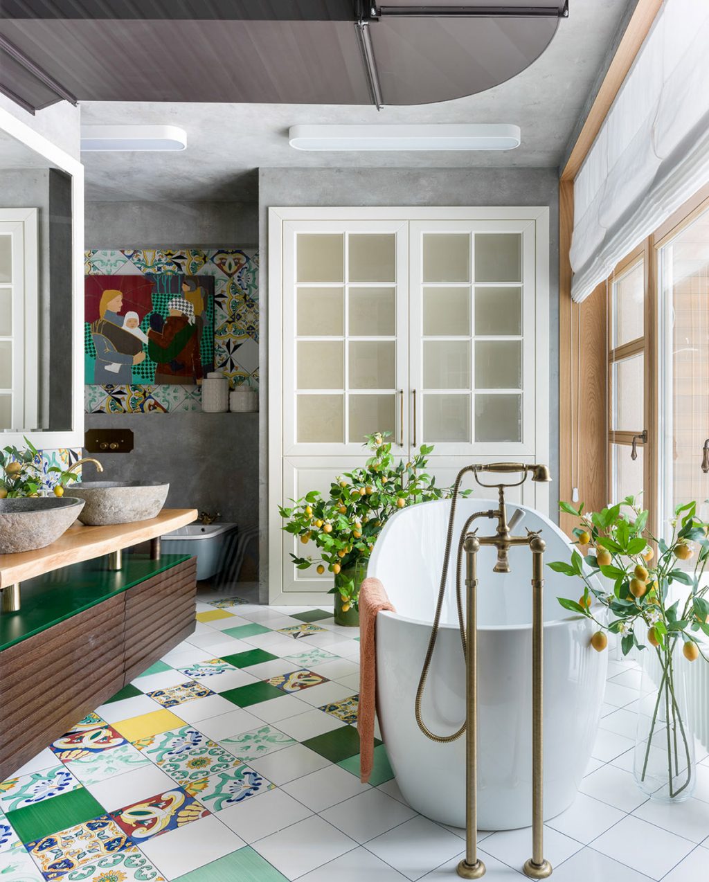 Botanical bathroom decor Interior Design Ideas