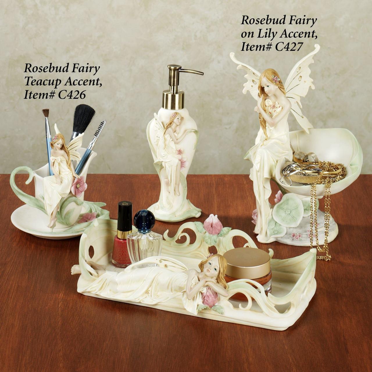 Rosebud Fairy Bath Accessories