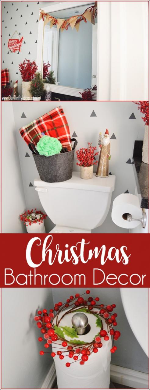 christmasbathroomdecor Our Thrifty Ideas