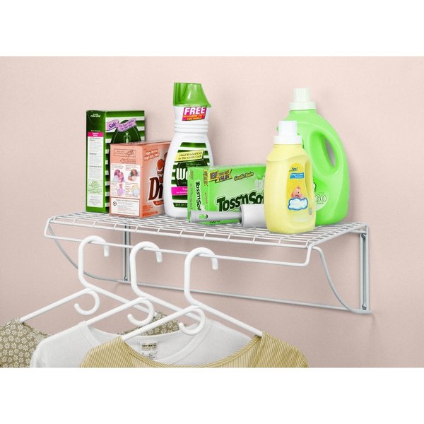 ClosetMaid White Stainless Steel Laundry Shelf Free Shipping On