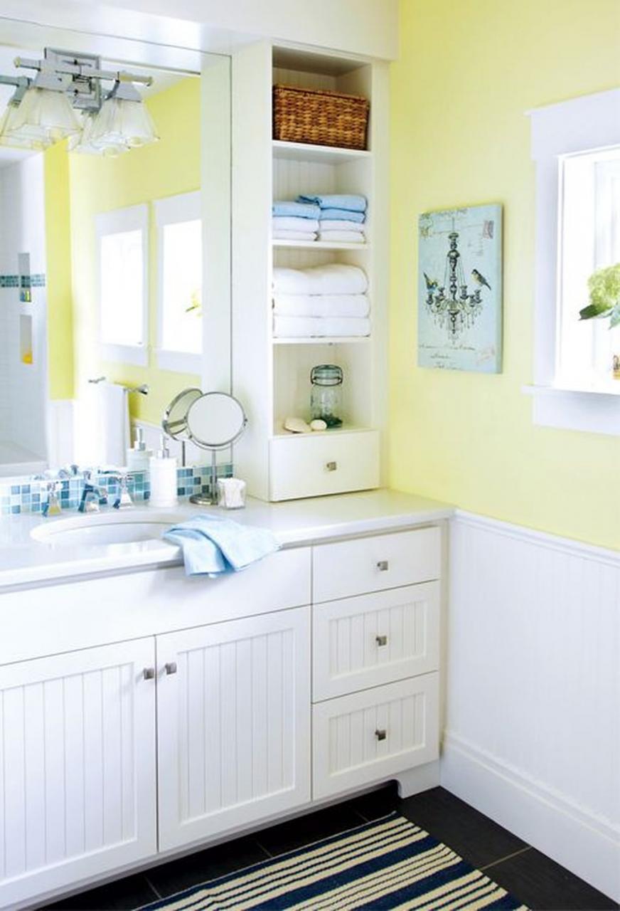 Creative Sunny Yellow Bathroom Decor For Summer HOMYHOMEE