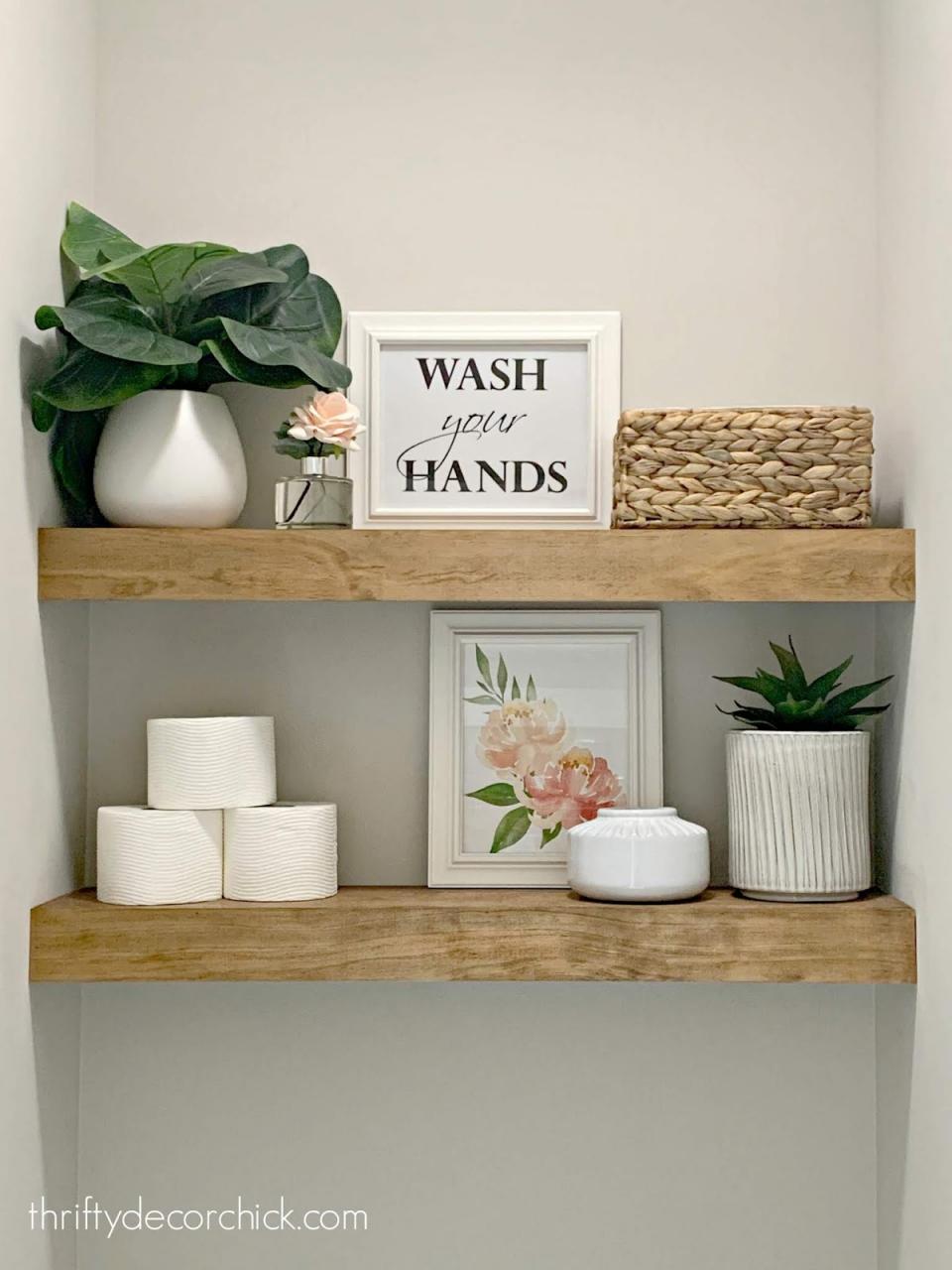 Let's build some quick floating shelves! Thrifty Decor Chick