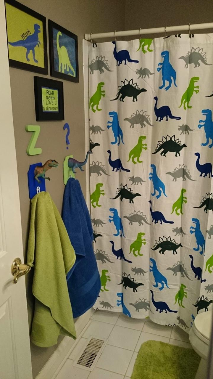 52 Projects in 52 Weeks Dinosaur Bathroom