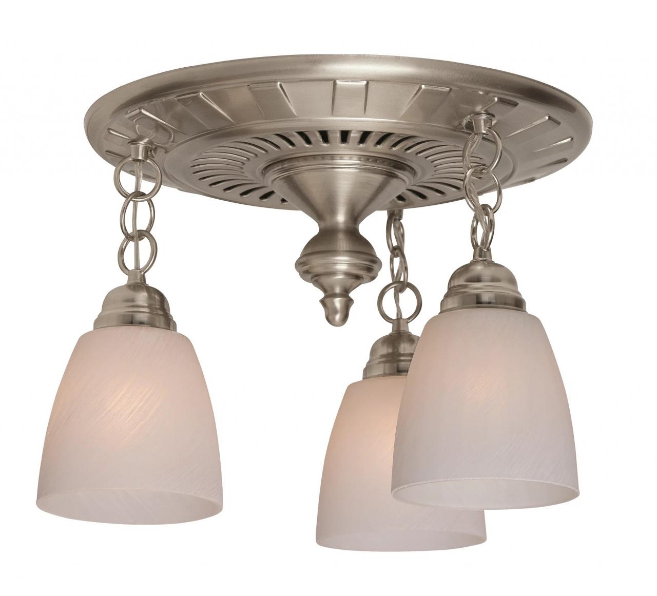 Decorative Bathroom Ceiling Fan Light Broan 761bn Brushed Nickel